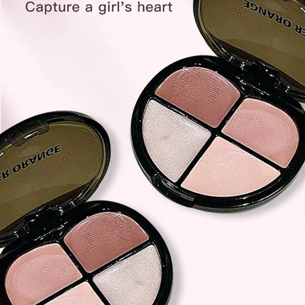 Herorange Sweetheart Blush Cream｜Four Colors in One, Delicate and Skin-Friendly, Brightens and Contours with Full Vitality