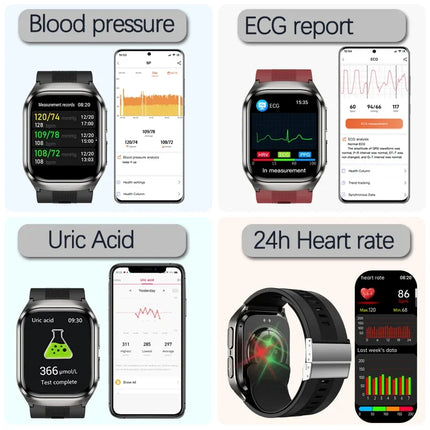 2026New Air Pump Airbag True Blood Pressure Smartwatch MultiDimensional Health Monitoring Micro Physical Examination Smart Watch