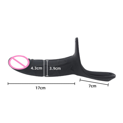 Sex Toys for Men Couples Silicone Penis Sleeve Wearable Lengthening and Delay Ring Fake Penis Sleeve Adult Supplies