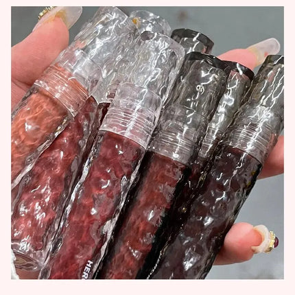 HERORANGEHR292 Glacier Rock Mirror Water Glazed Lip Glaze Moisturizes and Moisturizes, Forming a Film That Is Not Easy to Fade