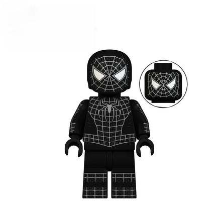 Hot Toys New Building Blocks Spider Man Series Peter Parker Spider-Gwen Spider-Man Noir Mini Robot Figure Bricks Assembling Doll