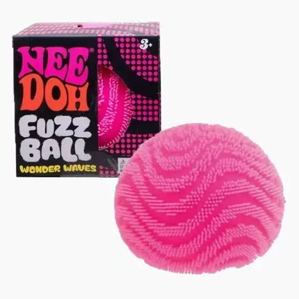 Schylling Nee Doh Fuzz Ball Wonder Waves Textured Fidget Ball Sensory Squeeze Blind Box Toy Stress Relief for Adults Kids