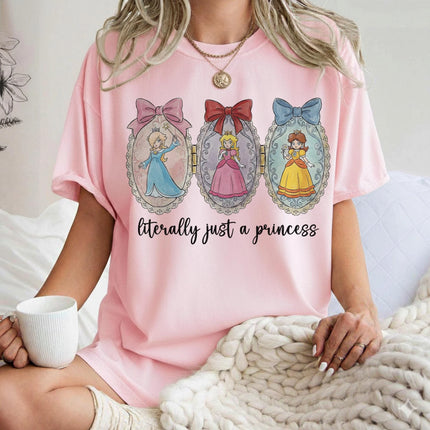 Super Mario Signatures Shirt Princess Peach Daisy Rosalina Shirt 2026 Summer New Men Women Y2K Hip-hop Cotton Oversized T-shirt
