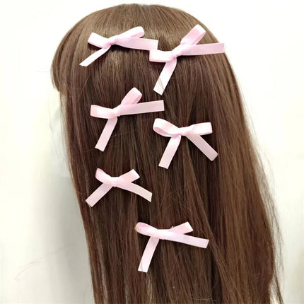 6Pcs/lot Colorful   Bowknot Hair Clip Fashion Sweet Ballet Cute Girl Barrettes Lace Hairpin Girls Hair Accessories New
