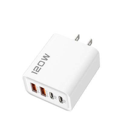 Fast Charging USB Type C Charger 120W 4 Port PD Quick Charge 3.0 For iPhone Samsung Xiaomi Huawei EU US UK Plug Phone Adapter