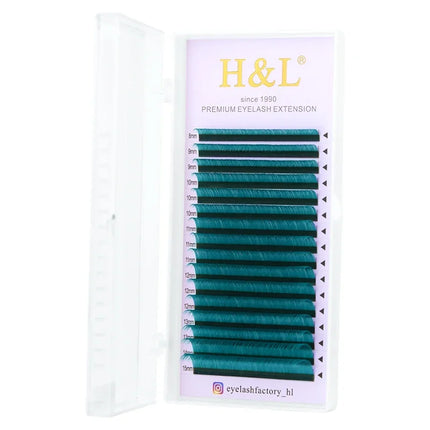 Color Lashes Violet Blue Brown Green Red White Pink Yellow Eyelash Extensions Individual Colored Eyelashes False Mink Eyelashes