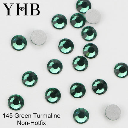 YHB 134-174 Glitter Cold Fixation Flat Back Non-Hotfix Rhinestone For Bags Nails Fabric Garment Decoration Jewelry Accessories