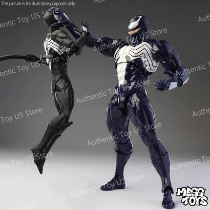 NEW Mess Toys Venom Lethal Neighbor Spider Man Symbiotic Black Suit Messtoys Spiderman Anime Action Figure Model Doll Gifts Toys