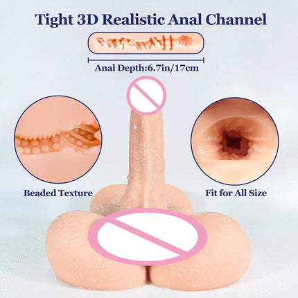 Big Penis Men Ass Realistic Male Butt Sex Dolls With Dildo Female Vagina Masturbator Sex Toys For Women Gay Adult Erotic Games