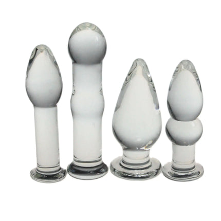 8types Sensual Glass Anal Beads for Women Fancy Butt Squirt Tails Export Anus Experience Fantasy Enthusiasts Sex Toys Lesbian