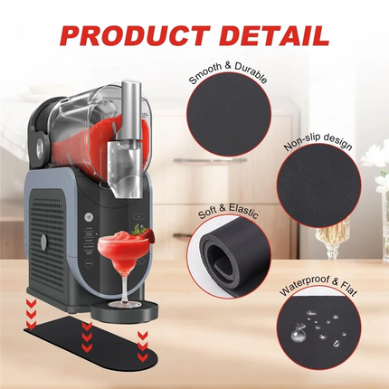 A24P Smoothie Maker Mat And Nozzle For Ninja Slushie Machine FS301 FS300 Non-Slip Base Accessory For Frozen Drink Machines
