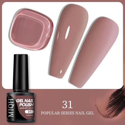 7ml Colorful UV Gel Nail Polish Bling Sequins Soak Off UV LED Nail Gel Polish, For Home Salon Nail Art DIY