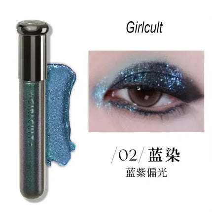 Girlcult Chameleon Liquid Eyeshadow Fine Glitter Chameleon Sleeper Silkworm Highlight Monochromatic Eyes Makeup