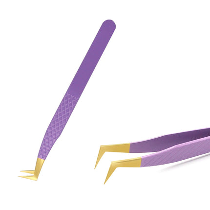 AILEISHI Eyelashes Tweezers Stainless Steel Superhard Tweezers High Precision Anti-static Tweezers For Eyelash Extensions Tools