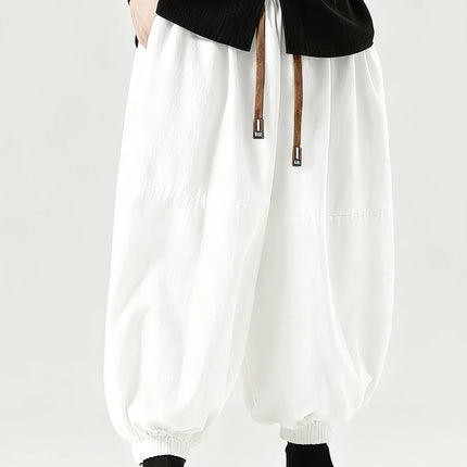 FGKKS Brand New Men Pants Fashion Korean Style Harem Loose Style Cotton Pants Male Outdoor Spring Man Solid Trousers