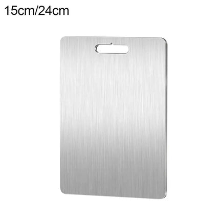 Cutting Boards for Kitchen Stainless Board 304 Steel Thickened Double Sided Food Grade Portable Fruit Meat Chopping