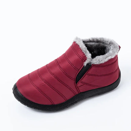 Kidmi Winter Fuzzy Women Shoes Warm Cold-proof Velvet  Antiskid Waterproof Women Boots Outdoor Indoor Soft House Women Shoes