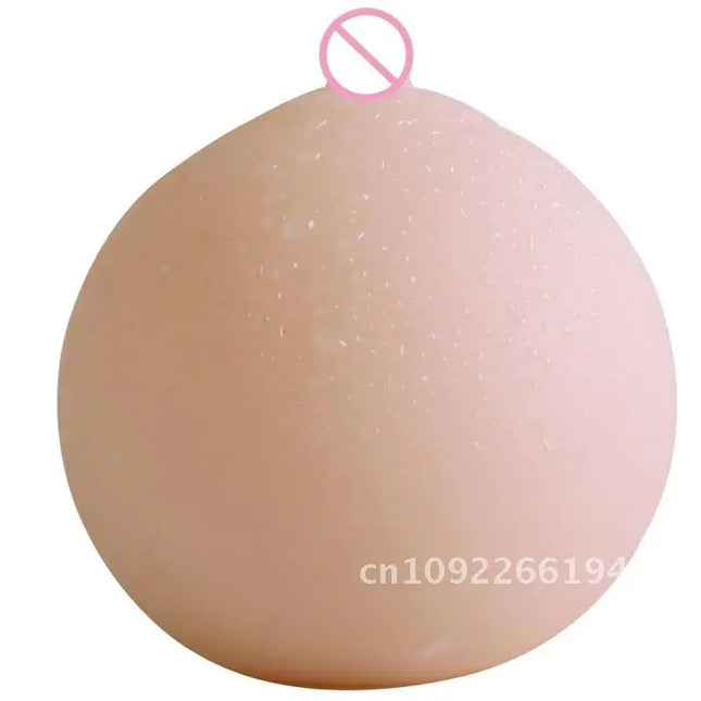 12*11cm Soft Big Female Ball Men Sex Toys Portable 3D Male Box Rubber Adult Breast Masturbation Nipple Touch Massager Mold With