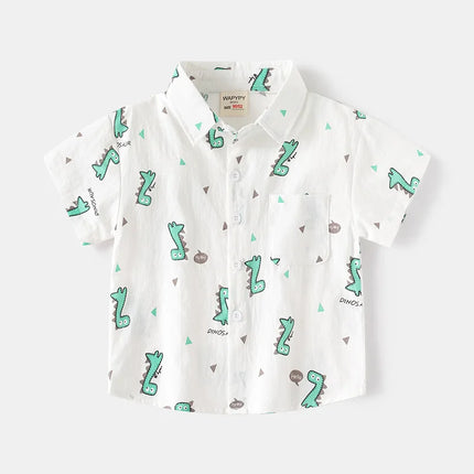 Children's Summer Polo Shirt Tops for Boys New Clothing Short Sleeve Top Wear Kids Outfits