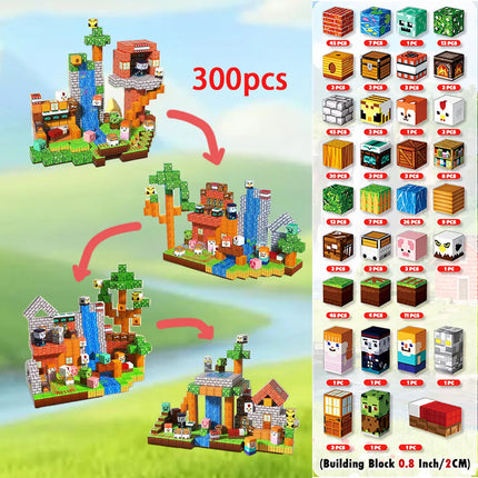 Magnetic Building Block Bricks Toy Stacking World STEM Mine Architectural Set Model DIY Educational Kids Gifts for Boy Girls
