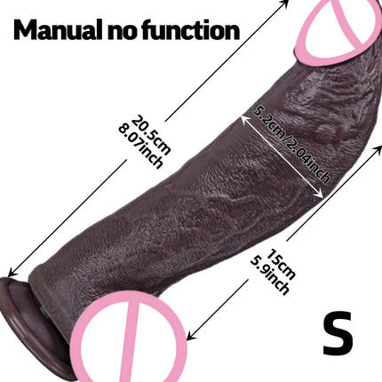 Realistic Huge Silicone Dildo BIG for Clitoral Anal G-Spot Vagina Strong Suction Cup Hands-Free For Women Men Couples Beginners