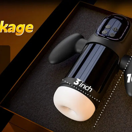 Automatic Thrusting Sucking Male Masturbator Blowjob Masturbation with Handle LCD Display Penis Pump Stroker Sex Toys for Men 18