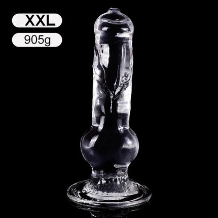 18-33cm Long Animal Dog Dildo TPE Clear Anal Plug Dog Penis Big Suction Cup Cock Vagina Masturbator Anal Sex Toys For Men Women