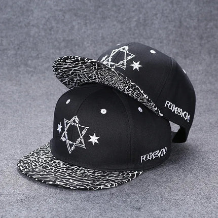 Men's Letter Embroidery Tide All-match Flat Brim Baseball Cap Ladies Summer Hip-hop Hat Outdoor Shade Adjustable Peaked Cap