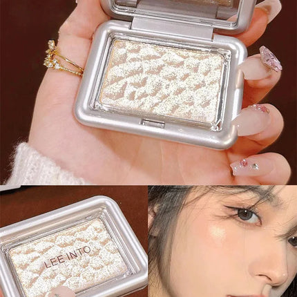 LEEINTO Dreamy Highlighting Powder: 3D Effect for a Natural, All-Over Glow - Multi-Purpose Compact Powder for Blush, Contour,