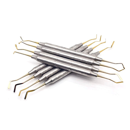 Dental Composite Spatula Set 8PCs Professional Dentist Kit for Restoration & Repair, Resin Filler Tool