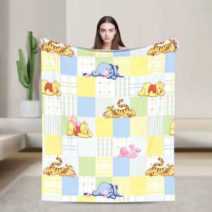 W-Winnies the P-Pooh Blanket Quality Comfortable  Throw Blanket Spring Travel Car Sofa Home Novelty Bedspread
