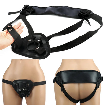 New Black Leather Dildos Pants Erotic Sex Toys for Lesbian Wearable Penis Panties Strap on Adult Game