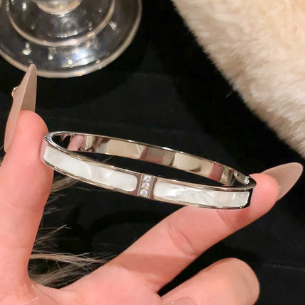 Silver Color Stainless Steel Colorfast Bracelets Skyful Star Bracelet Set for Women Fashion Light Luxury Jewelry Gifts Wholesale