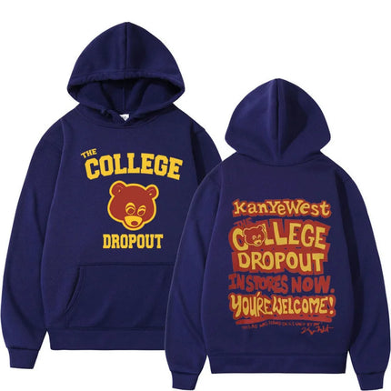 Kanye West College Dropout Hoodie Music Album Double-sided P