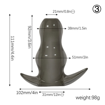 5 Sizes Hollow Anal Plug/Dilator/Dildo Soft Speculum Prostate Massager Butt Plug Set Intimate/Enema Sex Toys For Men Women Gay