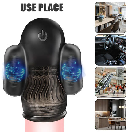 Glans Vibrator Trainer Male Delay Ejaculation Lasting Trainer Vibrator  Penis Sex Toy for Pleasure Remote Control Masturbation