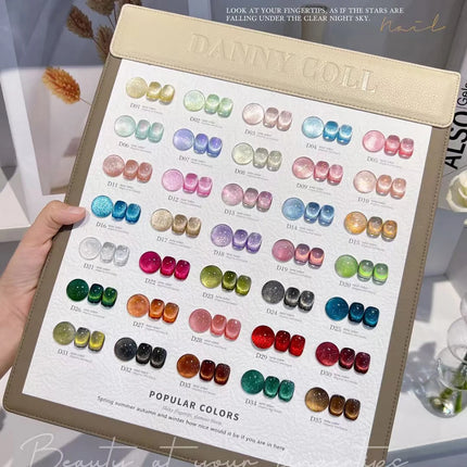 High End 9D Cat Eye Gel Polish Set With Color Board  Magnetic Gel Nail Set Luxury Cat's Eye Gel Soak Off UV LED Nail Varnish