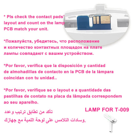 IPL Epilator Lamp for Lescolton Laser Hair Removal Device Bulb for Epilation or Rejuvenation Acccessories for Replacement Parts