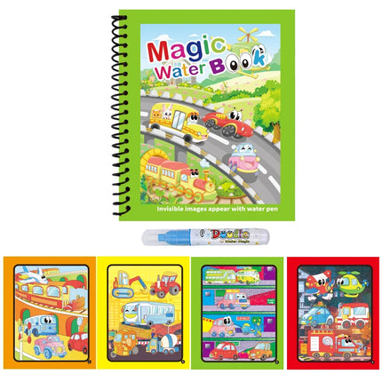 Repeated Children Drawing Coloring Books Sensory Early Education Puzzle Drawing Toys Ocean Dinosaur Animal Water Drawing Picture