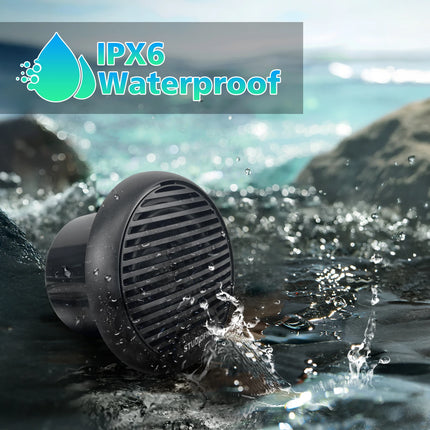 STUDIOFINIX 3'' 160W 2PCS Quality Marine Waterproof Speakers Motorcycle Bluetooth Audio Stereo System For ATV UTV Outdoor Boat