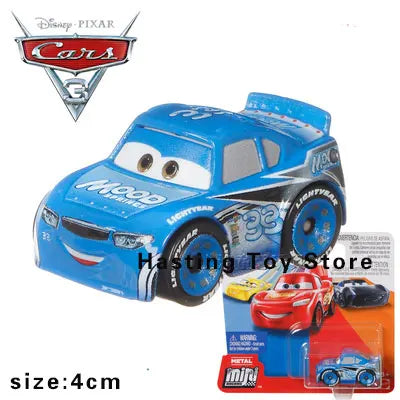 Pixar Cars Series Mini Car Set Lightning McQueen Black Storm Jackson Police Car Cruz Boy Toy Alloy Cars Gift FLG70