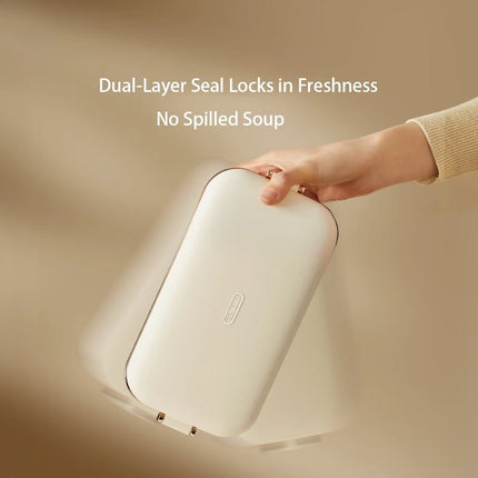 Electric Lunch Box Office Fast Heated Lunch Box Portable Water-free Food Heater 304 Stainless Steel Insulated Lunch Box