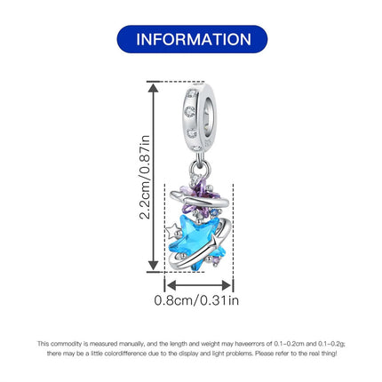 Orstarry Charm Silver 925 Beads Blue Series Fit Bracelet Charms DIY Original Fashion Pendants For Women Jewelry Trendy Gifts