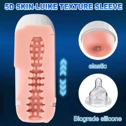 Automatic Male Masturbators  Vibrating Machine Masturbation Cup Penis Stimulation Pocket Pussy Adult Sex Toys for Men