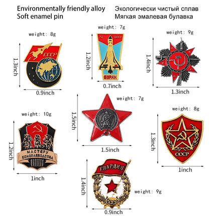 Russia Flag Enamel Pins Custom Brooches Simple Lapel Badges Peace and Love Jewelry Gift for Friends