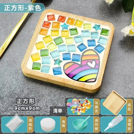 Mosaic Coaster DIY Kit Bamboo / Dessous-de-Verre Mosaïque DIY Bambou