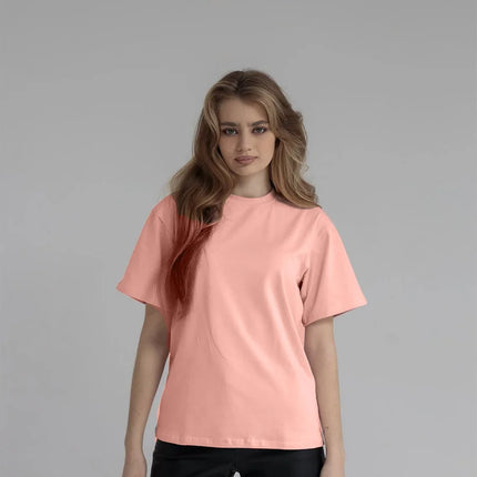 Botvotee 21 Colors Ins Fashion Summer Oversized Basic Solid T-Shirts for Women 100% Cotton White Black Pink T-shirt Casual Tops