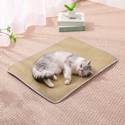 Summer Cooling Gel Pad for Dogs Cats Non Slip Pet Mat Heat Relief Washable Bamboo Bedding Indoor Outdoor Use