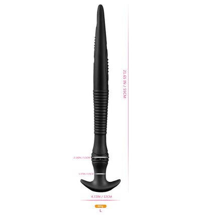 Soft Anal Plug For Adult Sex Toy For Women /Men /Couples Liquid Silicone Dildo Dilator Anal Masturbators long Butt Plug Luminous