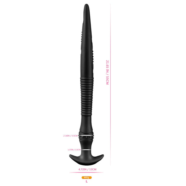 Glow In The Dark Anal Plug Long Butt Plug Tail Adult Sex Toys For Women Men Prostate Massage Anal Dilation Soft Silicone Buttplug